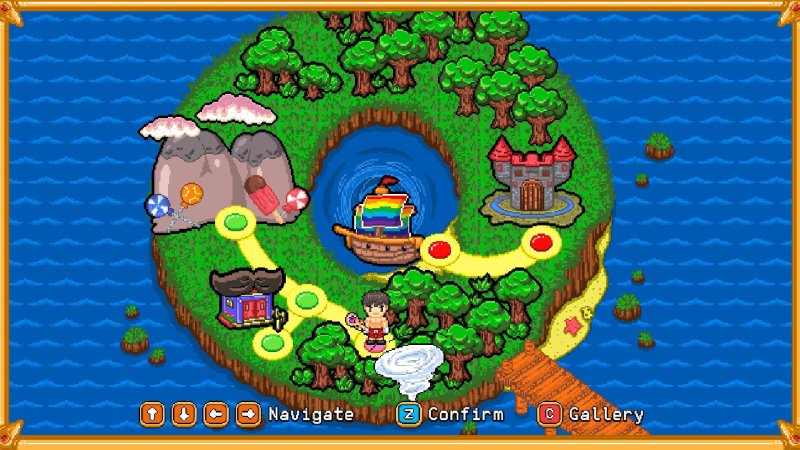 Boyfriend's Rescue – Screenshot 1: Spieloberfläche mit Menüs, Figuren oder Bedienelementen.