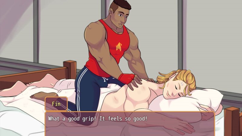 Burning Horns: A Bara Isekai JRPG – Screenshot 3: Spieloberfläche mit Menüs, Figuren oder Bedienelementen.
