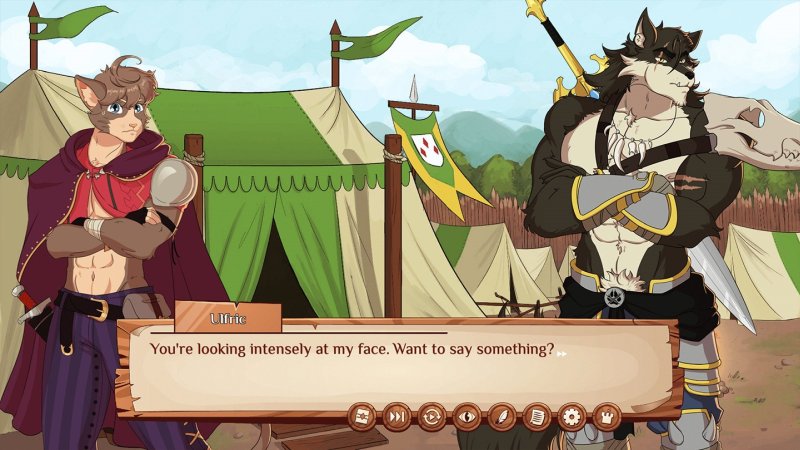 Burrow of the Fallen Bear – Screenshot 3: Spieloberfläche mit Menüs, Figuren oder Bedienelementen.