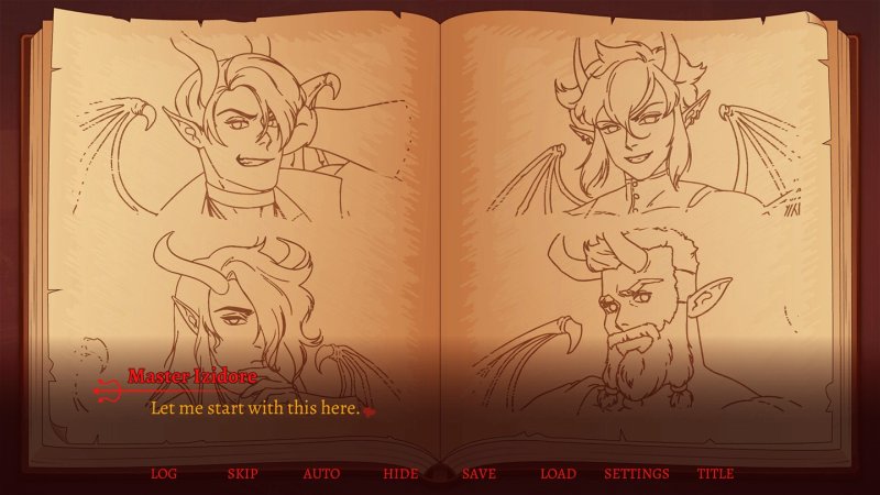 My Incubi Harem – Screenshot 4: Spieloberfläche mit Menüs, Figuren oder Bedienelementen.